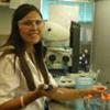 Shanara Spang at work in the lab