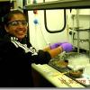 Tina Patel at Work in the Lab