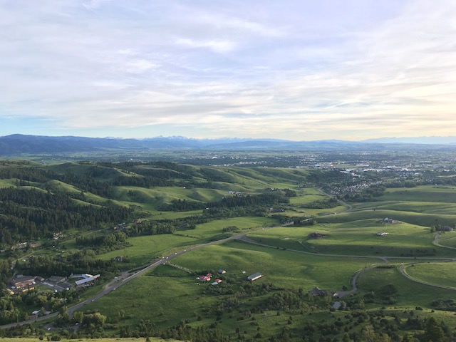 View of Bozeman from the "M"